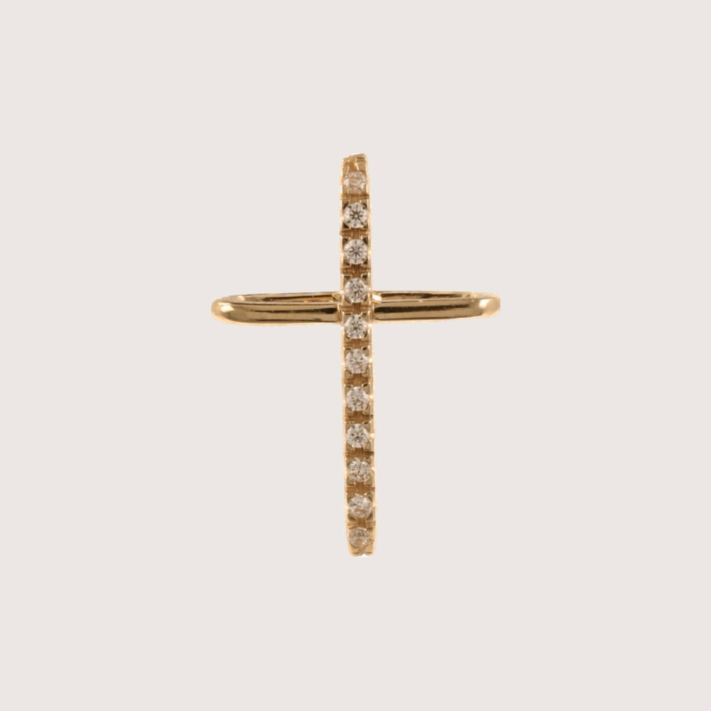 CZ Diamonds Cross Pendant