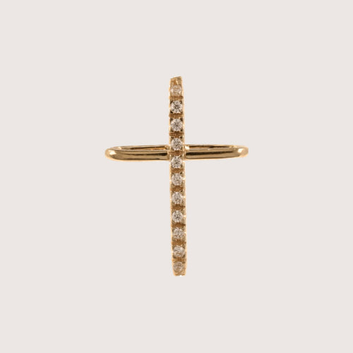 CZ Diamonds Cross Pendant