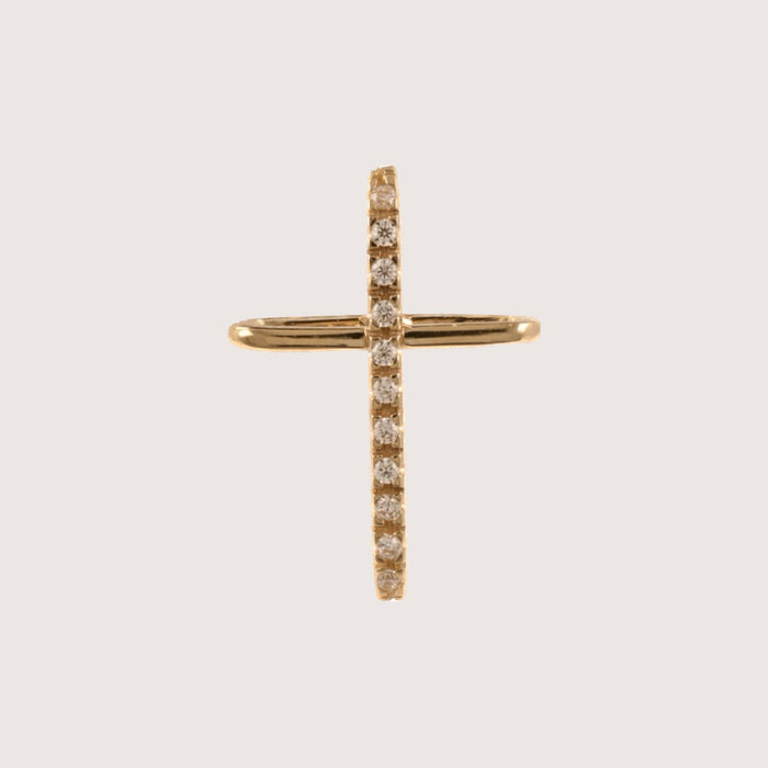 CZ Diamonds Cross Pendant