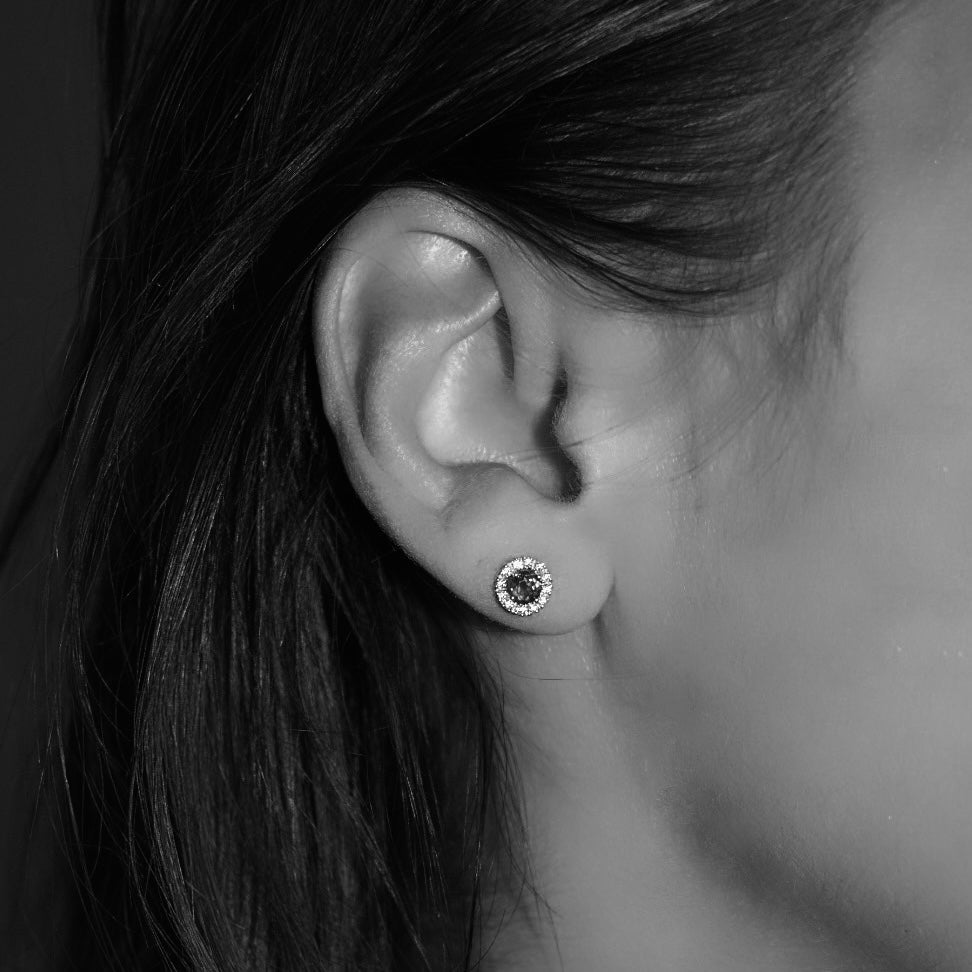 Citrine Solitaire Stud Earings