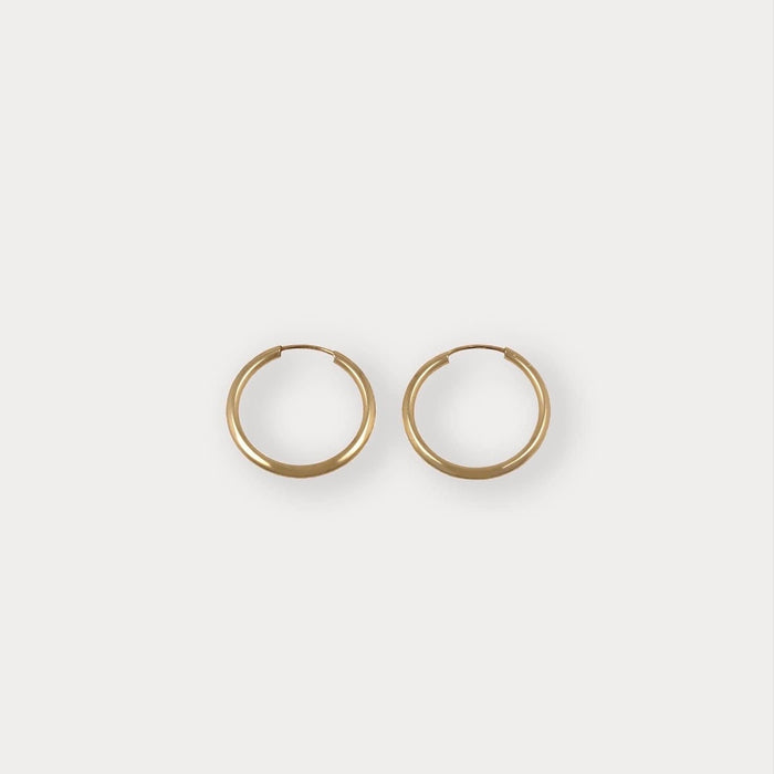 Goldbox Amsterdam Earrings Classic Gold Hoop Earrings