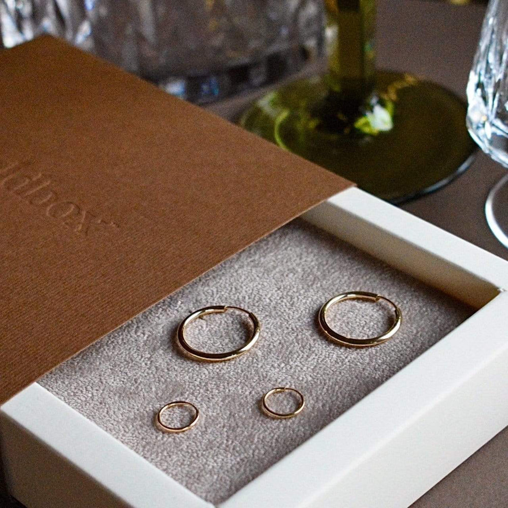 Goldbox Amsterdam Earrings Classic Gold Hoop Earrings