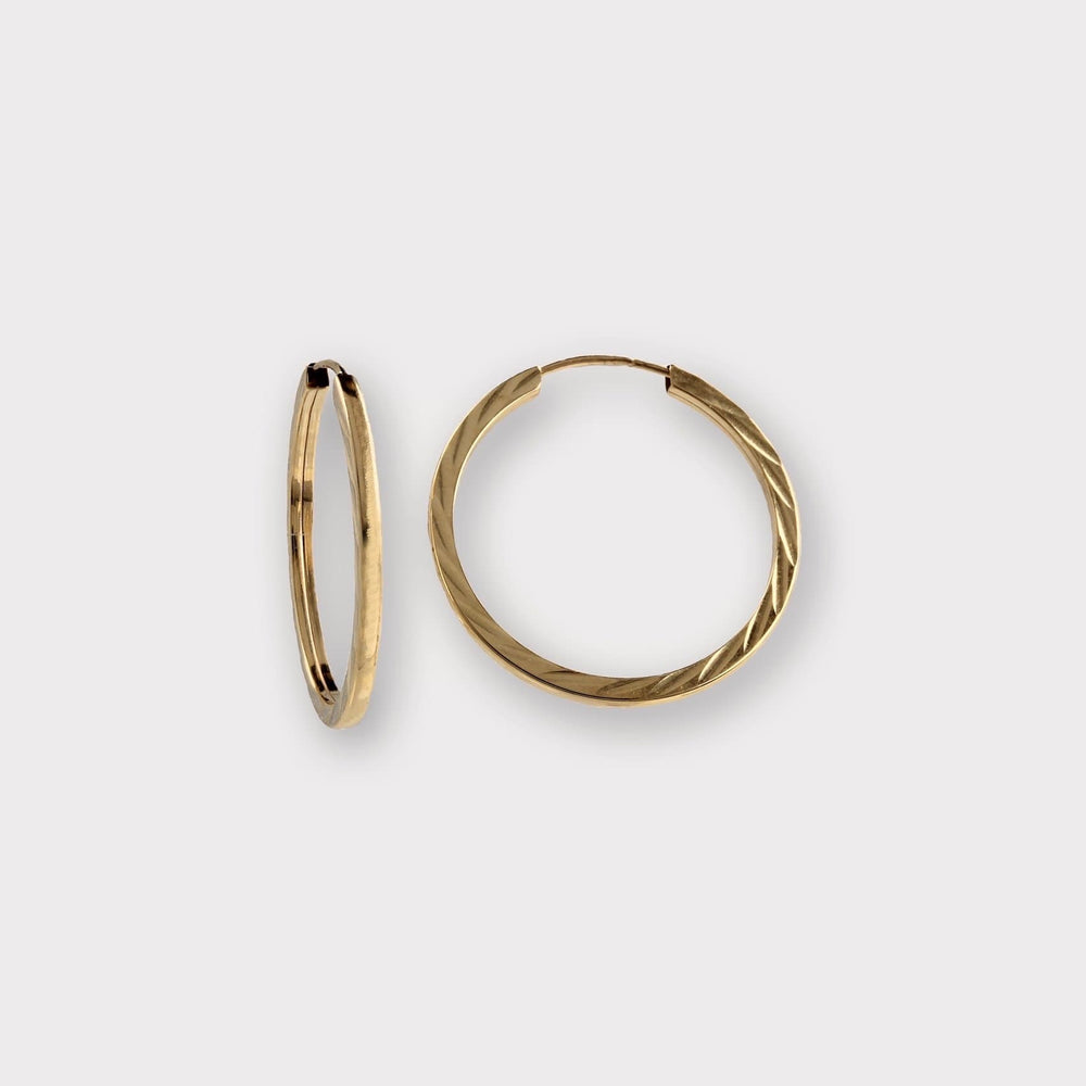 Goldbox Amsterdam Earrings Coco Gold Hoop Earrings