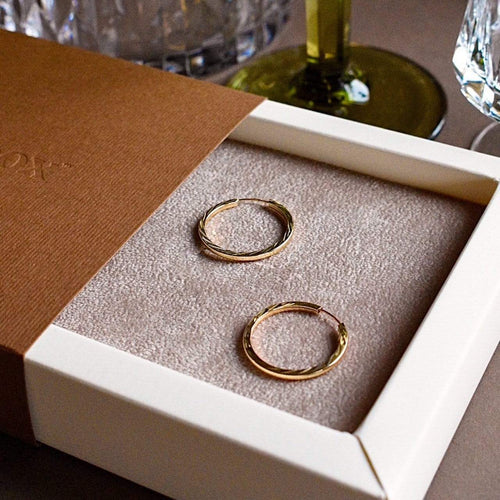 Goldbox Amsterdam Earrings Coco Gold Hoop Earrings