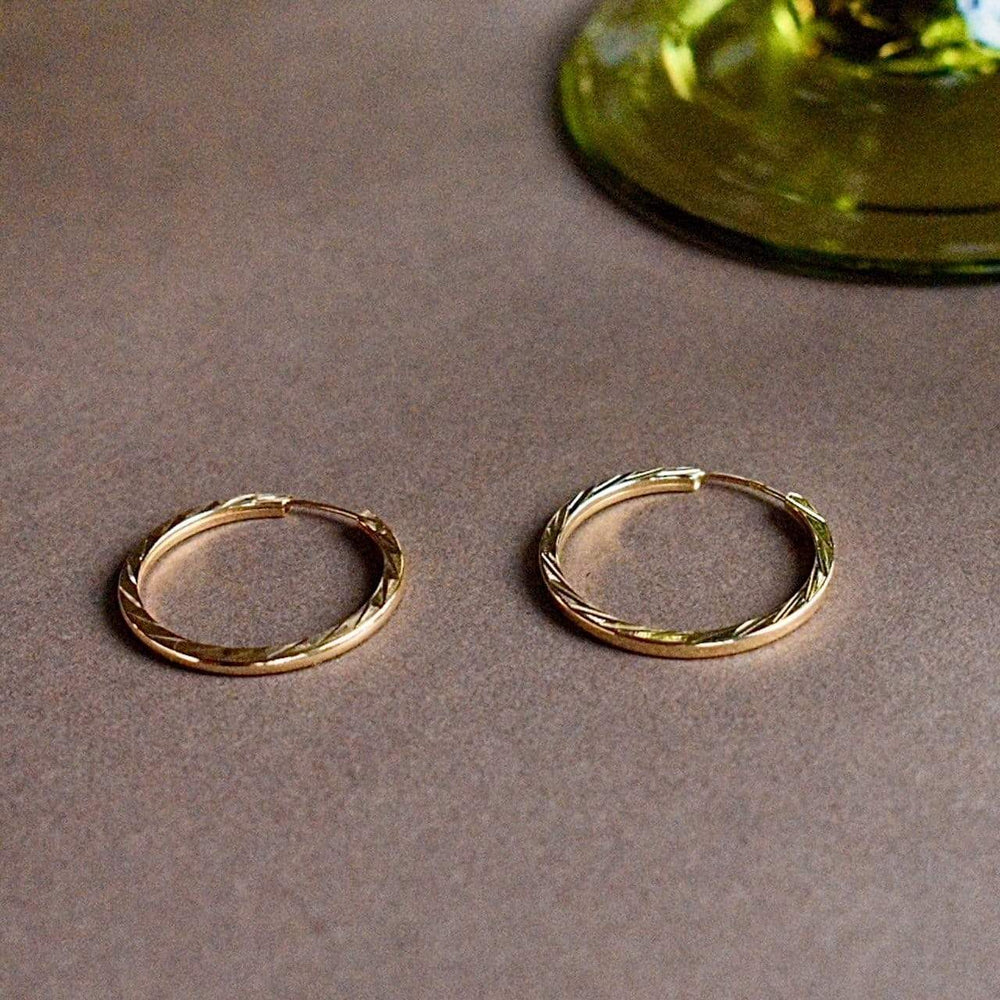 Goldbox Amsterdam Earrings Coco Gold Hoop Earrings