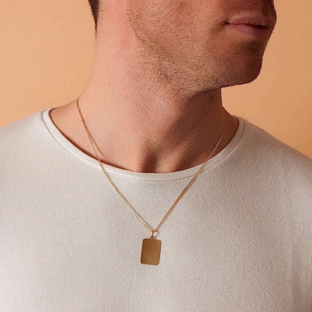 Goldbox Amsterdam Pendant Double-Faced Dog Tag Pendant
