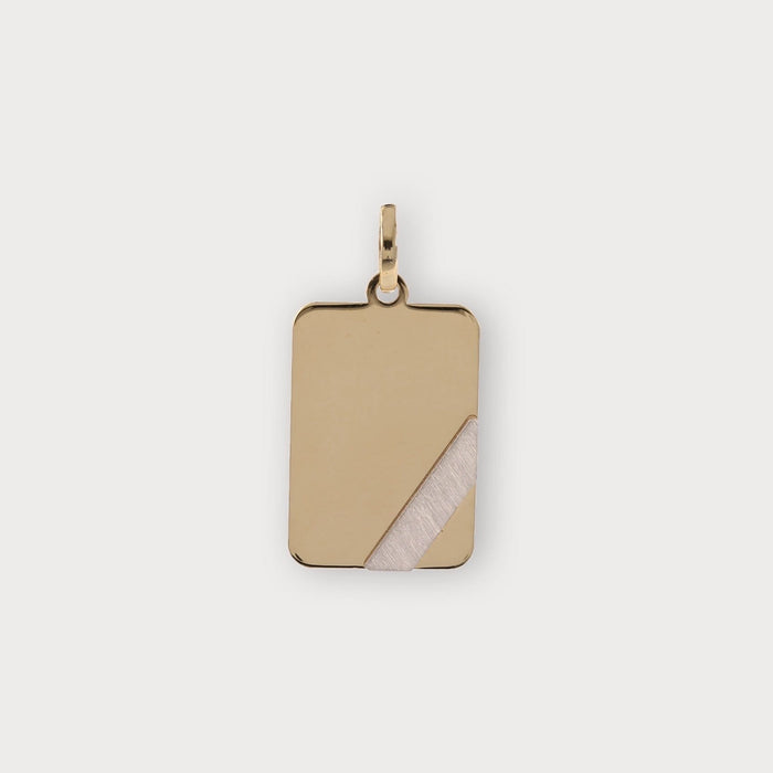 Goldbox Amsterdam Pendant Double-Faced Dog Tag Pendant