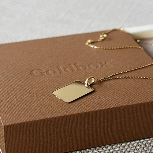 Goldbox Amsterdam Pendant Double-Faced Dog Tag Pendant