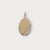 Goldbox Amsterdam Pendant Double-Faced Gold Oval Pendant Double-Faced Oval Pendant