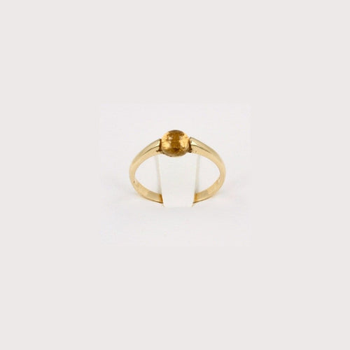 Goldbox Amsterdam Ring Golden Citrine Solitaire Ring