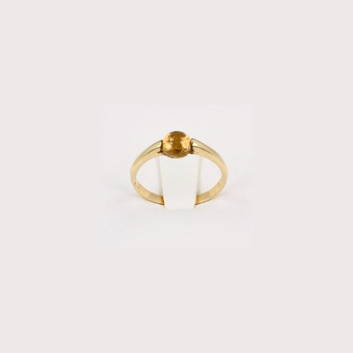 Goldbox Amsterdam Ring Golden Citrine Solitaire Ring