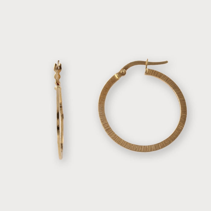 Goldbox Amsterdam Earrings Miss E Gold Hoops