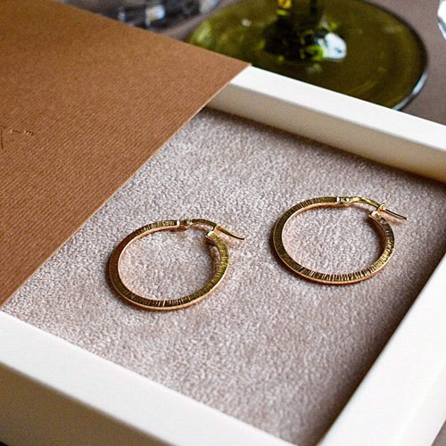 Goldbox Amsterdam Earrings Miss E Gold Hoops