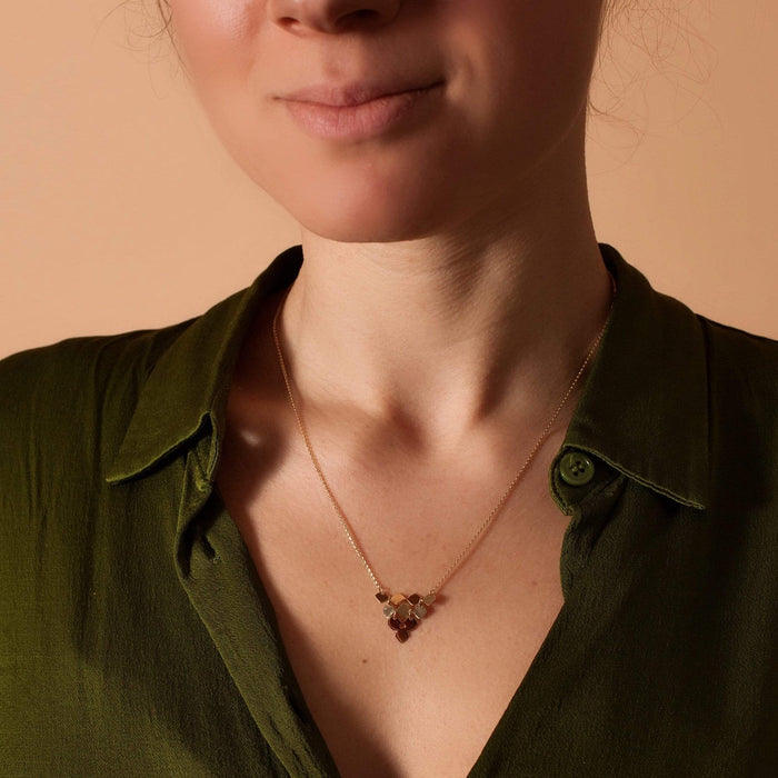 Goldbox Amsterdam Necklace Mosaic Triangle Necklace