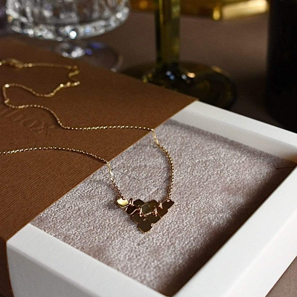 Goldbox Amsterdam Necklace Mosaic Triangle Necklace