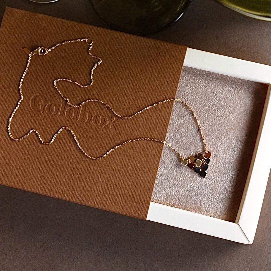 Goldbox Amsterdam Necklace Mosaic Triangle Necklace