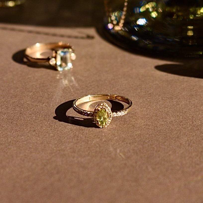 Goldbox Amsterdam Ring Peridot Solitaire Ring