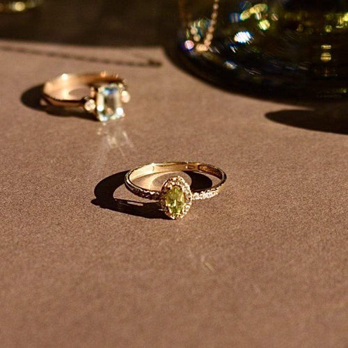 Goldbox Amsterdam Ring Peridot Solitaire Ring