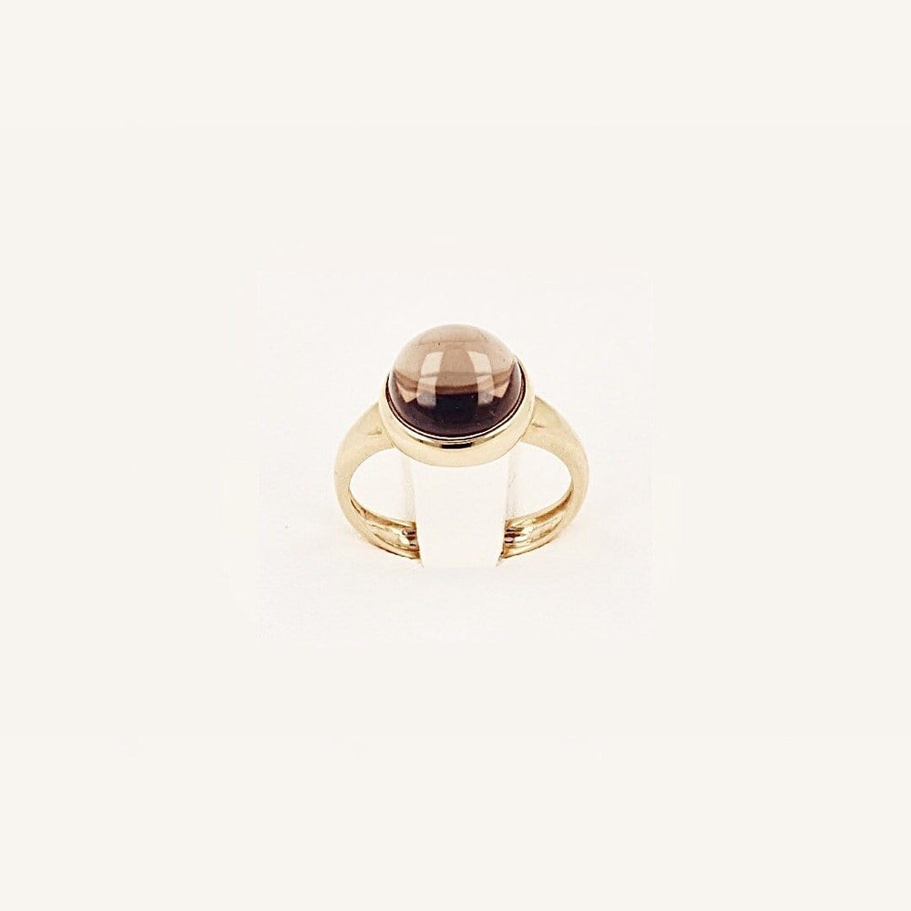 Goldbox Amsterdam Ring Smoky Quartz Solitaire Ring