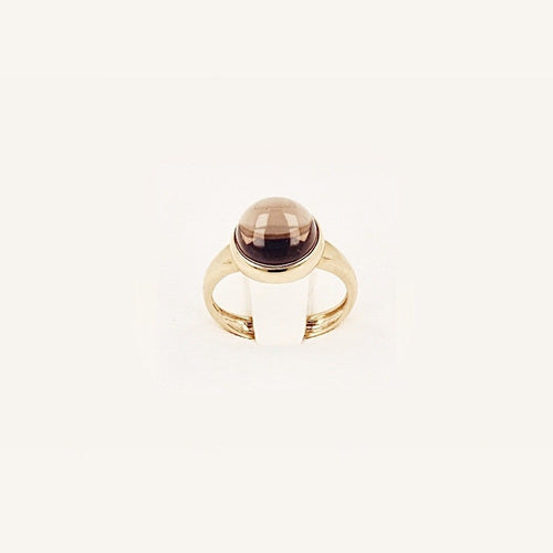 Goldbox Amsterdam Ring Smoky Quartz Solitaire Ring