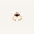 Goldbox Amsterdam Ring Smoky Quartz Solitaire Ring