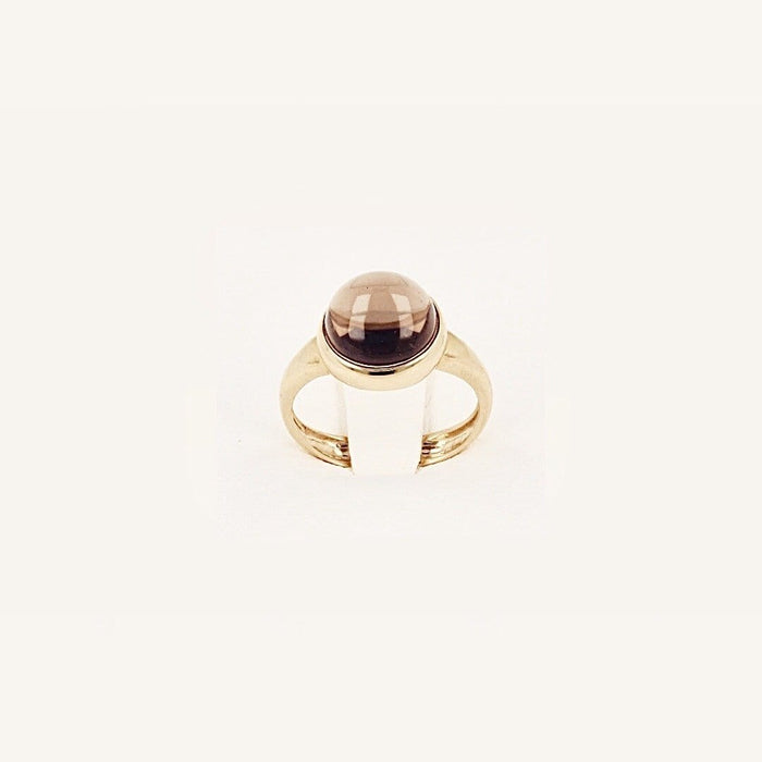 Goldbox Amsterdam Ring Smoky Quartz Solitaire Ring
