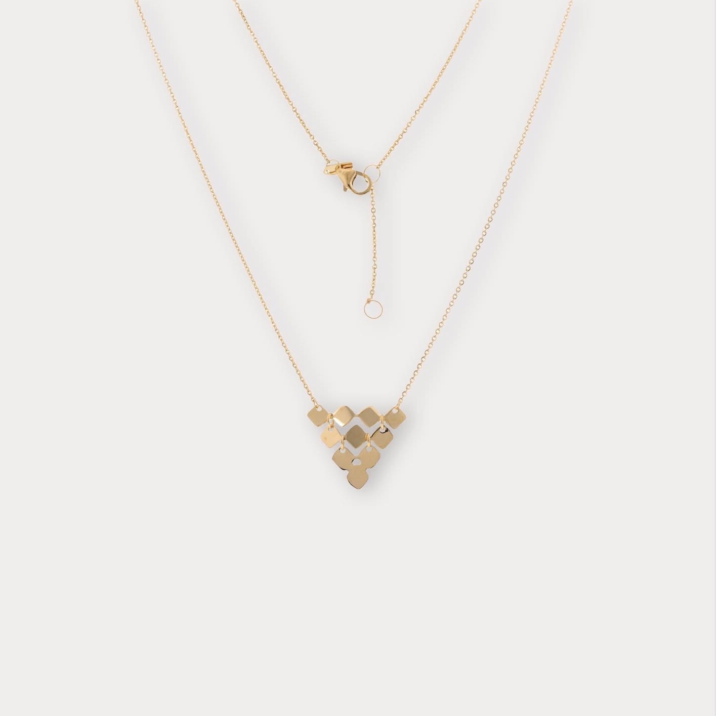 Goldbox Amsterdam Necklace Mosaic Triangle Necklace