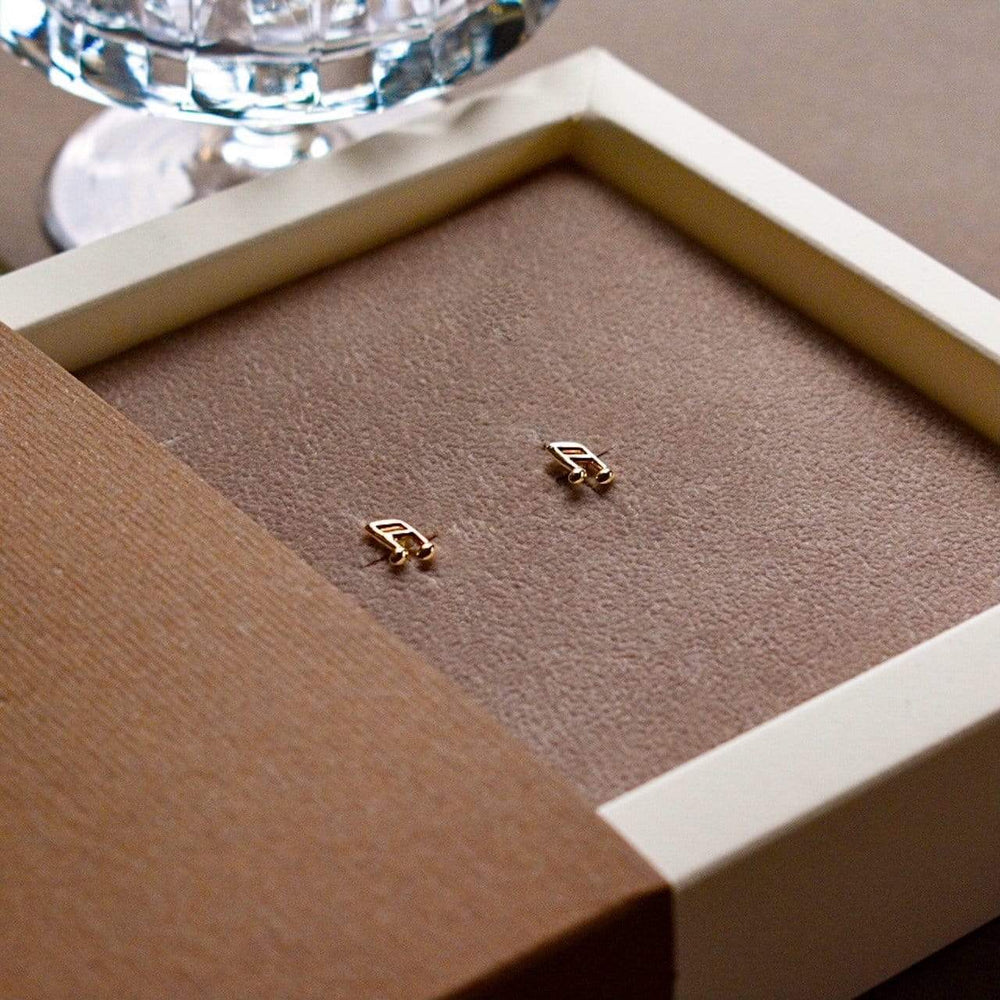 Goldbox Amsterdam Earrings Musical Stud Earrings